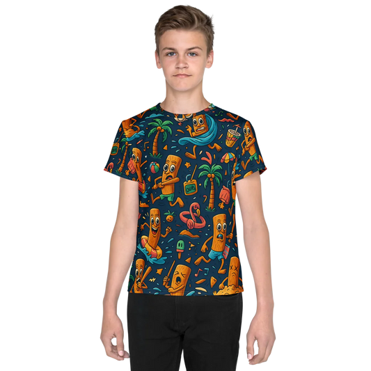 Tun Tun Sahur All-Over Print T- Unisex Youth Crew Neck T-shirt